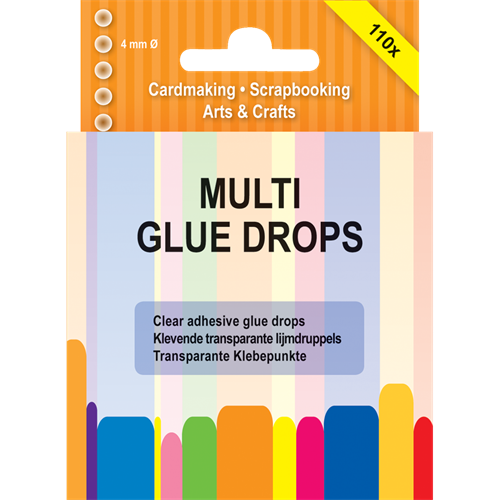Multi glue drops 4 mm 110stk